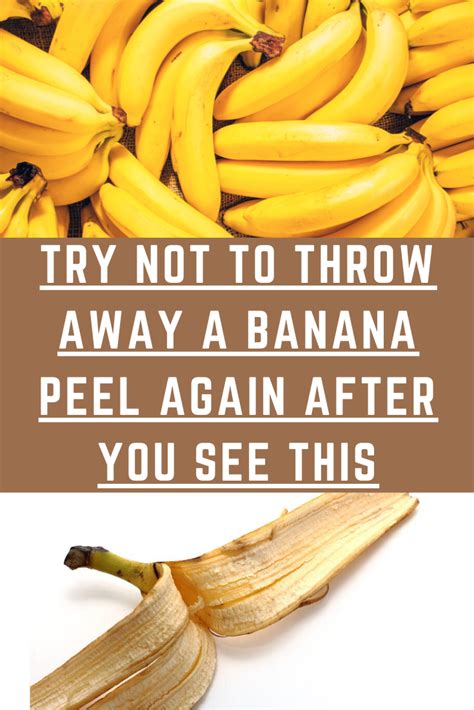 Try Not To Throw Away A Banana Peel Again After You See This Health