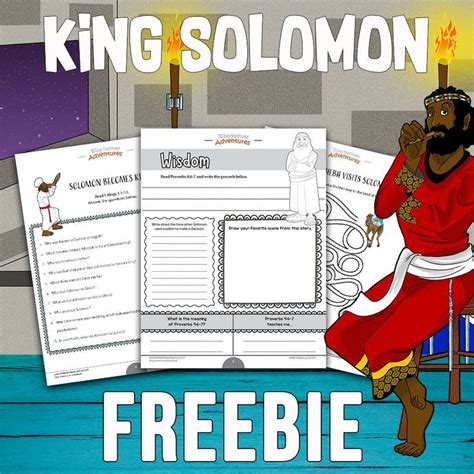 Freebie King Solomon Activity Pack Bible For Kids Have Fun Teaching