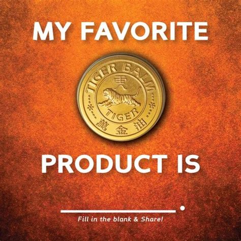 The product provides temporary pain relief and comfort for hours. #FillinTheBlank: My favorite Tiger Balm product is _________. | Tiger balm, The balm, Product junkie