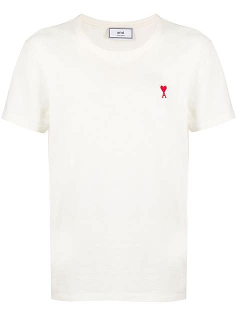 AMI Paris AMI De Coeur T-shirt - Farfetch in 2021 | T shirt, Mens tops, Ami