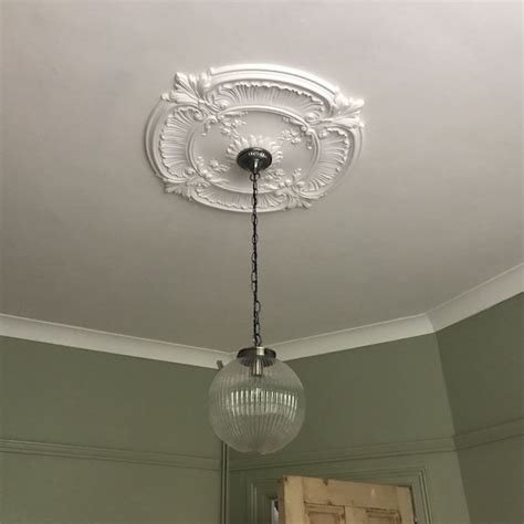 How To Fit A Light Plaster Ceiling Rose Ceiling Light Ideas