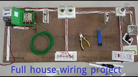 This electrical wiring at home is the central distribution point and each circuit has a fuse or. Full house wiring project with double switch board. দুই ...