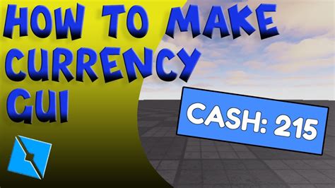 How To Make A Currency Gui Roblox Studio Youtube