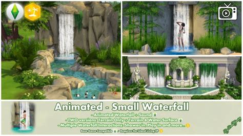 Sims 4 Waterfall Cc