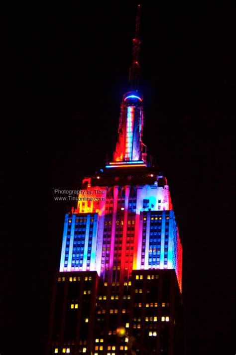 Light Show At The Empire State Building