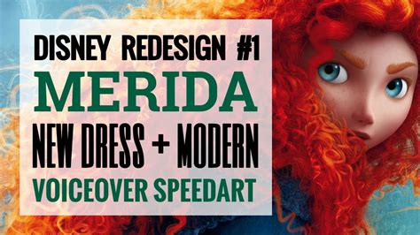 Disney Redraw Merida Redesigning 1 Voiceover Speedpaint Pt Br W