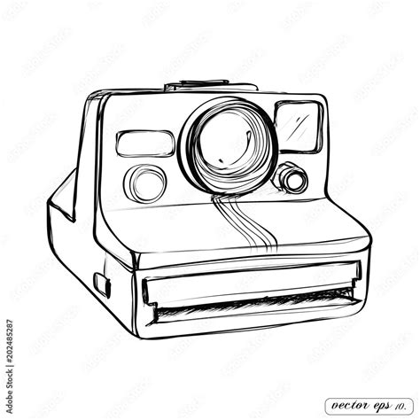 Polaroid Camera Drawing