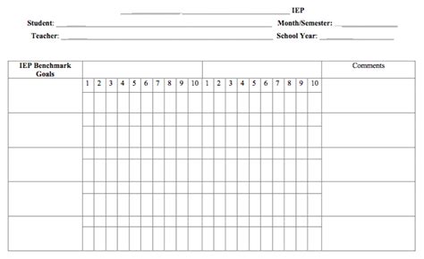 Data Sheets For Tracking Iep Goals Paths To Literacy