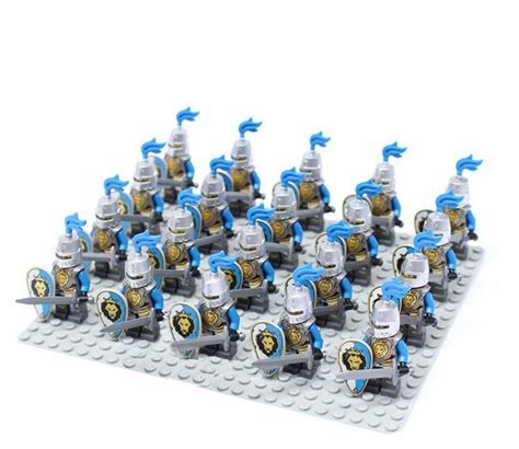 Medieval Knights Kingdom Soldiers Minifigures Lego Compatible King Leo