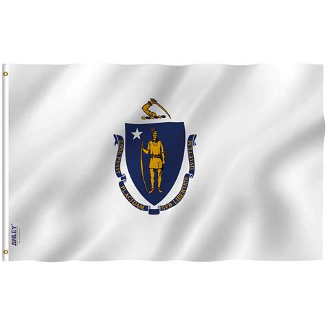 Fly Breeze Massachusetts State Flag 3x5 Foot Anley Flags