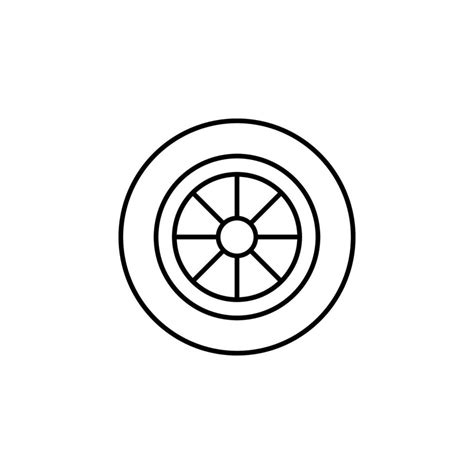 Alloy Wheel Vector Icon Illustration 23200805 Vector Art At Vecteezy