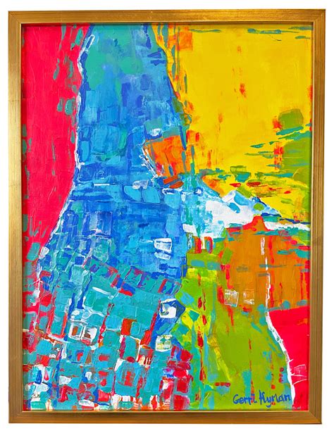 Colorful Abstract Whimsical Art Original Art Acrylic Painting Canvas