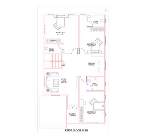 30x50 West Face Vastu House Plan