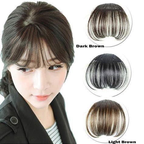 Check spelling or type a new query. New Hot Women Clip Bangs Hair Extension Fringe Hairpieces ...