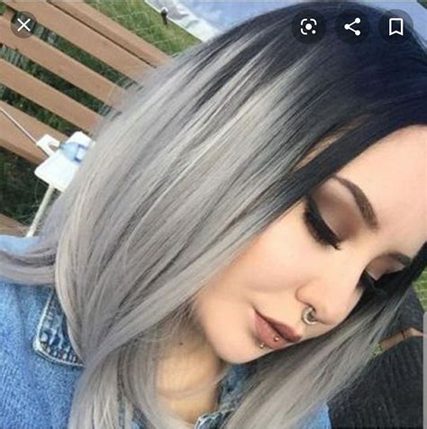 30 Short Hair Gray Ombre Fashion Style