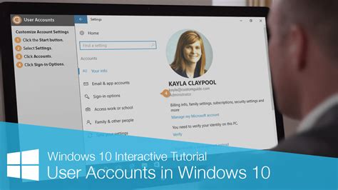 User Accounts In Windows 10 Customguide