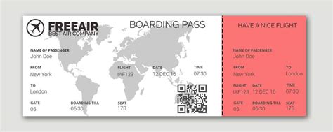 5 Printable Real Boarding Pass In Psd Photoshop Room