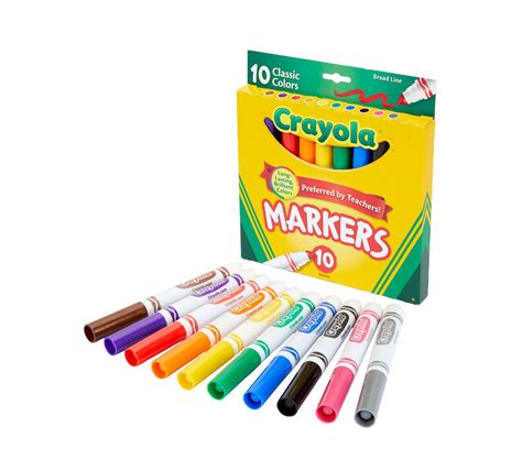 Crayola Markers Classic Broad Line 58 7722 Office Mart
