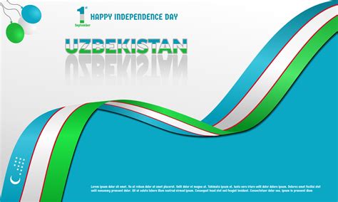 Oezbekistan Onafhankelijkheidsdag Vlag Logo Pictogram Banner