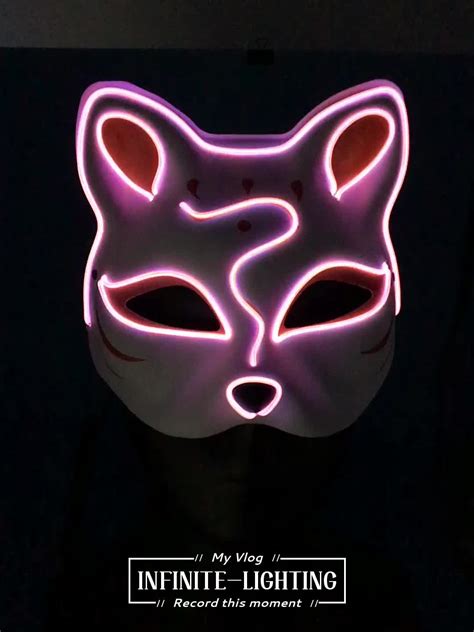 New Design High Quality Light Up El Wire Cat Mask For Halloween Buy
