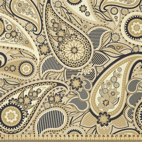 East Urban Home Paisley Fabric By The Yard Traditional Pattern With