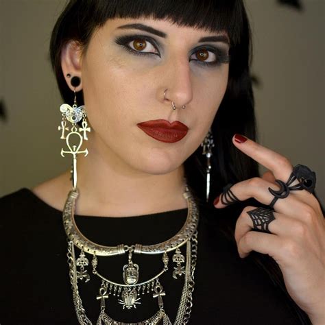 Gothic Vampire Ankh Earrings Occult Order Goth Gothic Etsy