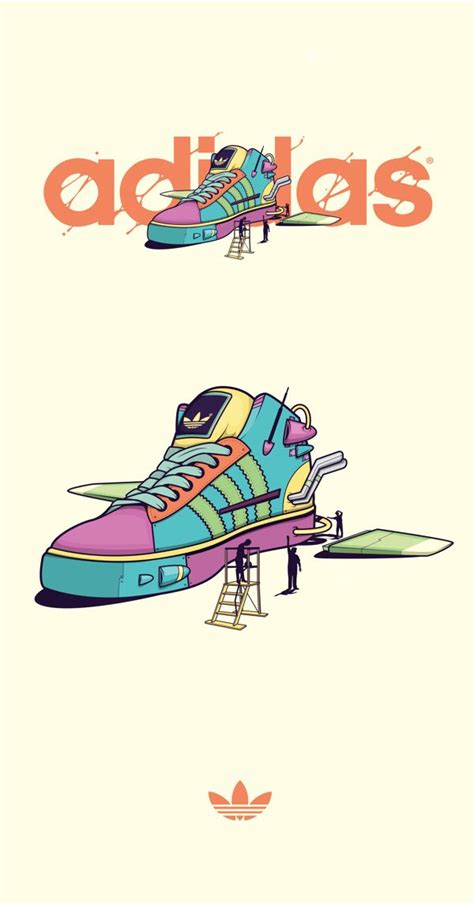 Customized Shoes By Meme Via Behance Adidas Logo Art Adidas Art