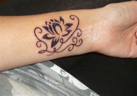 79 Attractive Lotus Flower Wrist Tattoos Design