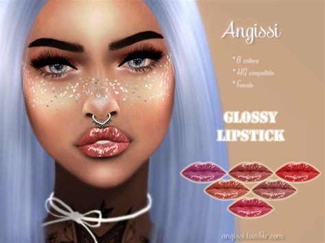 Base Game Found In Tsr Category Sims 4 Female Lipstick Glossier
