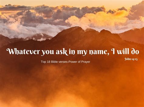 Top 18 Bible Verses Power Of Prayer Everyday Servant