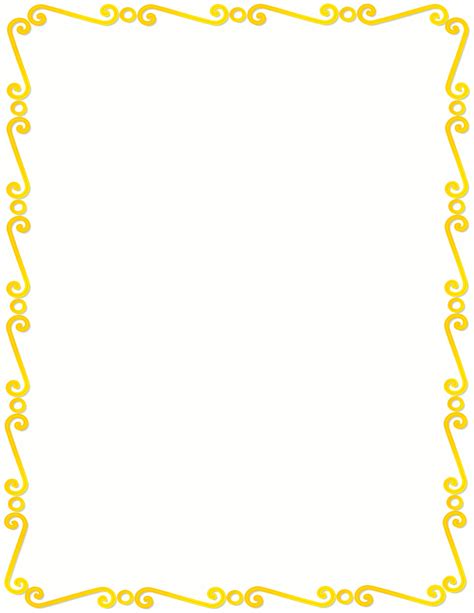 Yellow Border Clipart Clipart Suggest