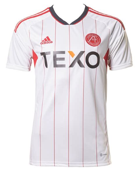 New Aberdeen Fc Texo Strip 2022 23 Adidas Home And Away Kits 22 23 With