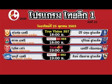 ผลบอล ผลกีฬา ผลบอลล่าสุด ผลบอลเมื่อคืน ผลบอลวันนี้ ผลฟุตบอลเมื่อคืน ทุกลีกทั่วโลก พรีเมียร์ลีก กัลโซ่ ลาลีกา กัลโซ่ อิตาลี. ตารางบอล โปรแกรมไทยลีก 1 2020 24-25/10/63 วันนี้ 24-25 ...