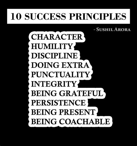10 Success Principles Of High Achievers Sushil Arora