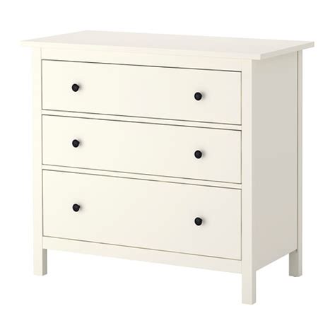 Ich verkaufe diese ikea kommode malm mit 6 schubladen, eichenfurnier weiß lasiert, mit integriertem. HEMNES Kommode med 3 skuffer - hvit, 108x95 cm - IKEA
