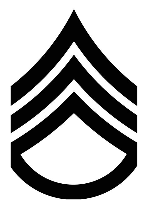 Us Army E6 Staff Sergeant Insignia 5 X 325 Vinyl