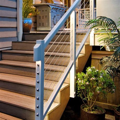 Designrail® Aluminum Railing Systems With Horizontal Cable Infill