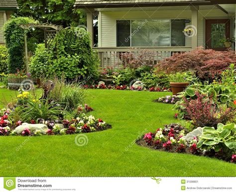 Front Yard Landscaping stock image. Image of bath, green ... Alec has got a nice brown carpet on the floor.