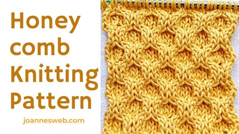 Honeycomb Knitting Pattern Youtube