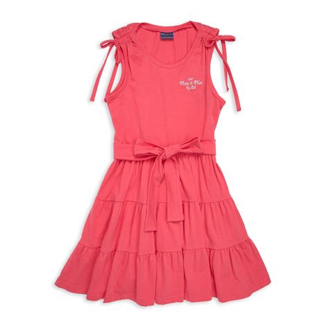 Girls Coral Tiered Dress 3118494 Max And Mia