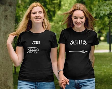 Soul Sisters Best Friend Matching Shirts Bff Tees Cute Bff Shirts For
