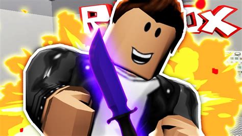 I Got My First Exotic Knife Roblox Assassin Youtube