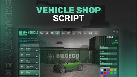 Fivem Vehicle Shop Debux Qbesx Youtube