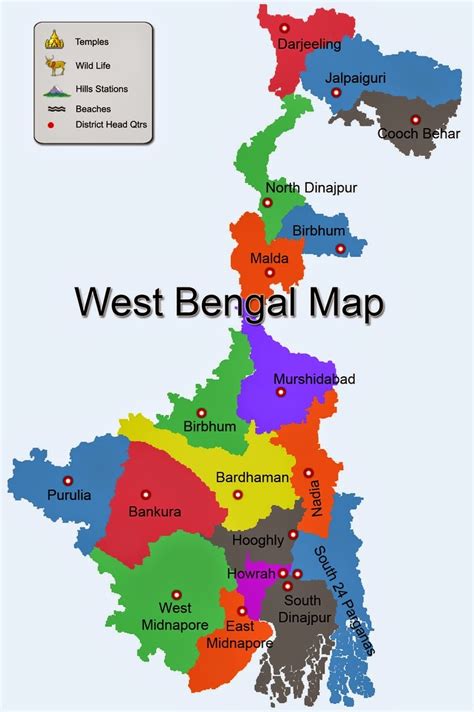 West bengal is a state in the eastern. West Bengal Map and Division List- Pashim Banga - Bengal ...