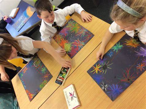 Year 3 Firework Poetry And Pastel Art Newquay Junior Academy