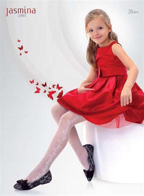 Girls White Patterned Tights 20 Denier Bridesmaid Holy Communion
