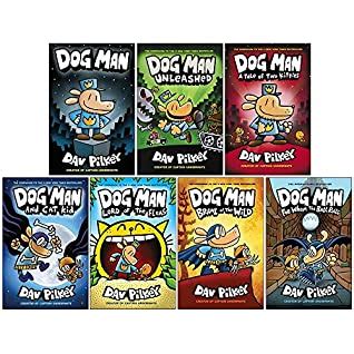 Dog Man Series 7 Books Collection Set By Dav Pilkey (Dog Man, Unleashed