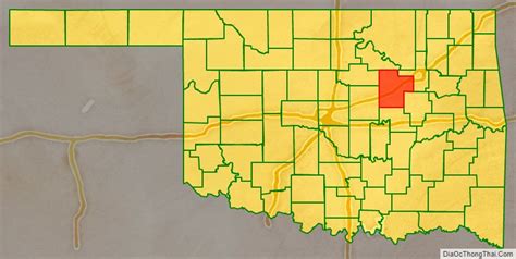 Map Of Creek County Oklahoma