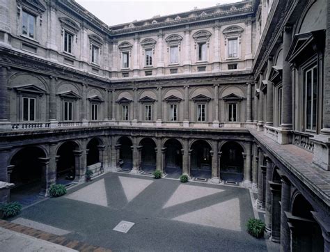 Palazzo Farnese Courtyard By Michelangelo Buonarroti