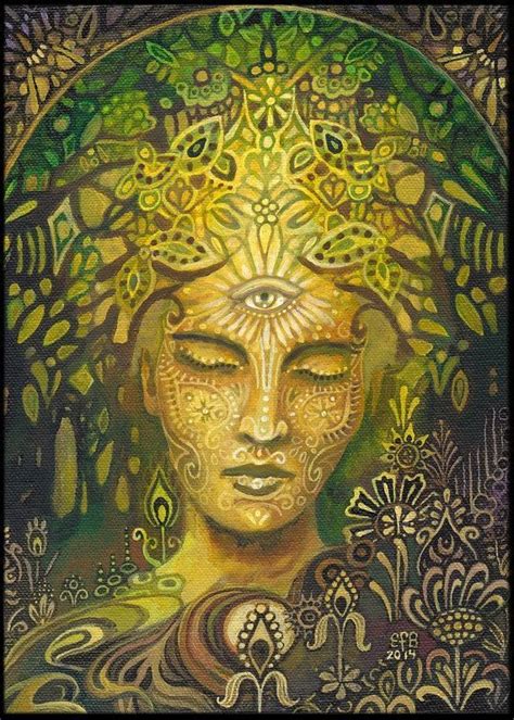 Sophia Goddess Of Wisdom Aceo Atc Altar Art Mini Print Fine Etsy